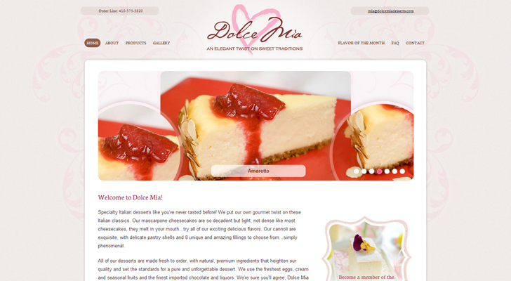 Bakery Web Design