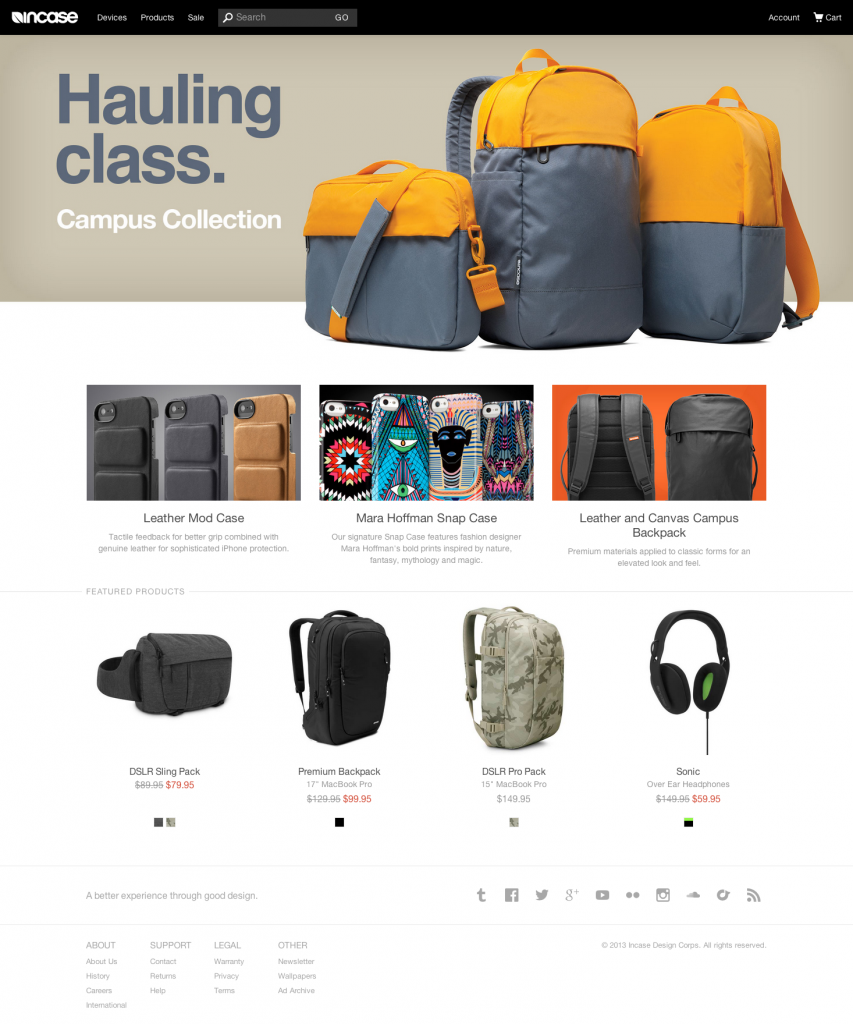 Top 5 eCommerce Website Designs of 2013