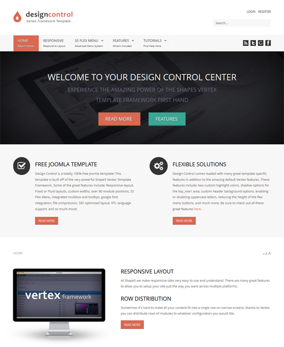Templetes miễn phí cho Joomla - Design Control