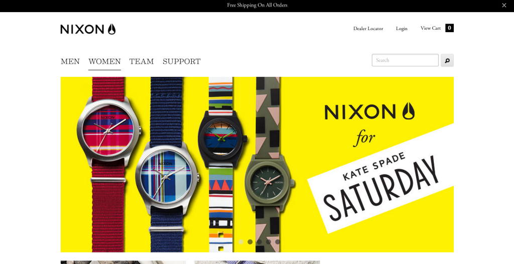 Nixon Screenshot_Homepage