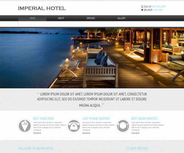 Tải về: Imperial Hotel Website Template