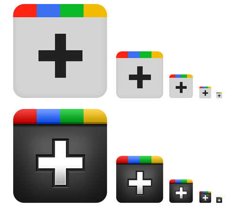 google plus icons