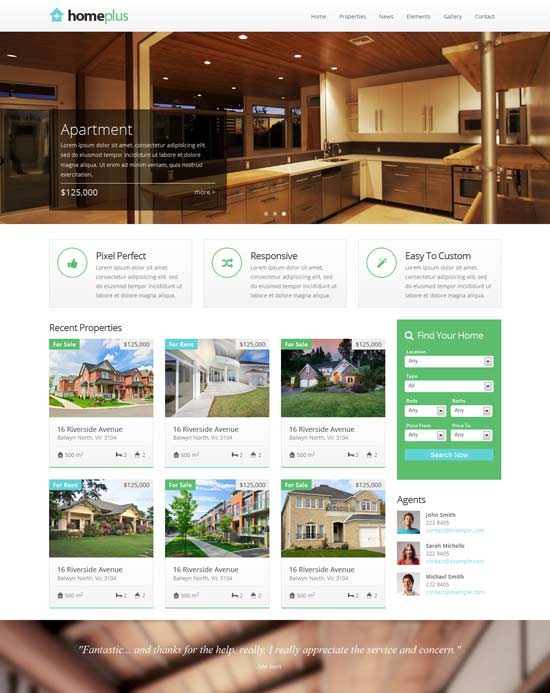 Mẫu thiết kế web bất động sản 21
