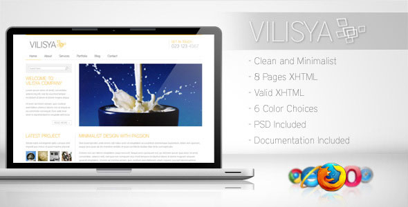 Vilisya - Minimalist Business Template 3