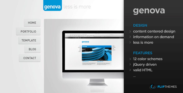 Genova - Minimalistic HTML/CSS Template