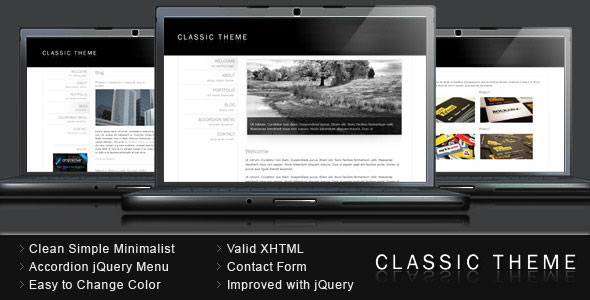 Classic Theme - Simple Clean Minimalist Template