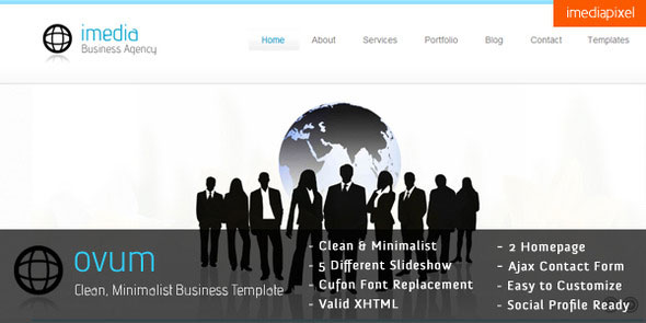 ovum - Clean and Minimalist Business Template