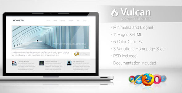 Vulcan - Minimalist Business Template 4