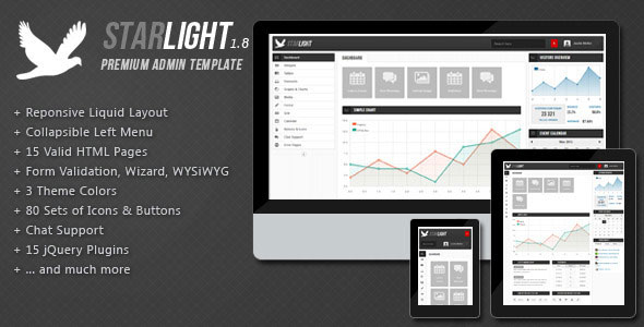 Starlight Reponsive Admin Template