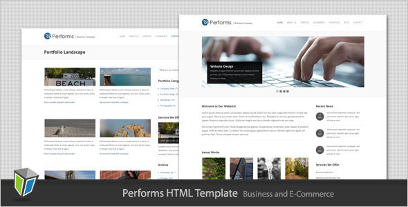 Performs - Business and Ecommerce HTML Template