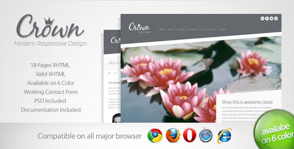 Crown - Modern Minimalist Responsive