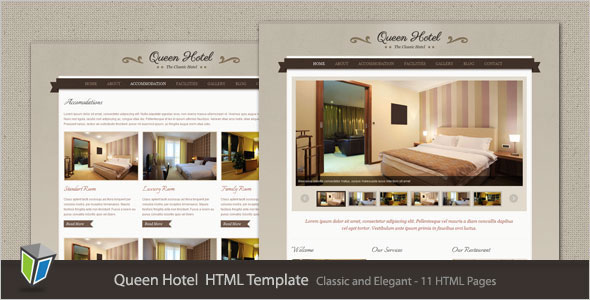 Queen Hotel - Classic and Elegant HTML Template