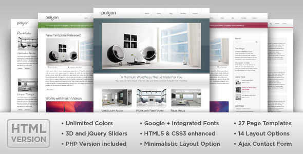 Polyon - Modern and Futuristic HTML Template