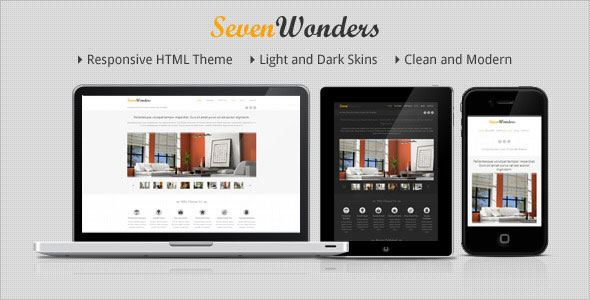 SevenWonders - Clean Responsive HTML Template