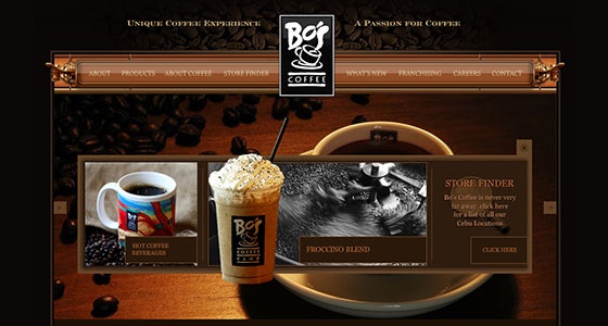 Bộ sưu tầm 90 mẫu thiết kế web cà phê độc đáo