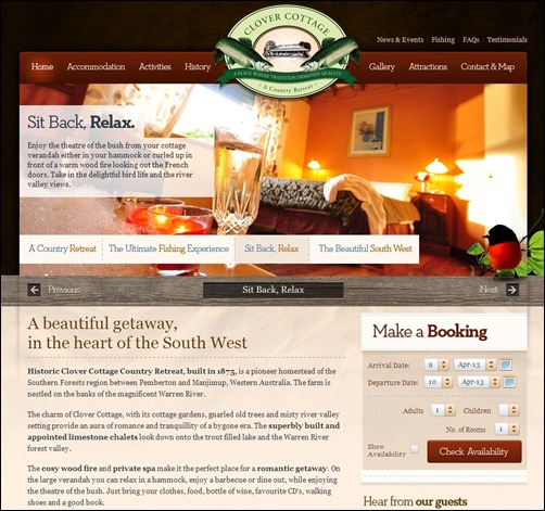 Clover-Cottage-travel-website-design