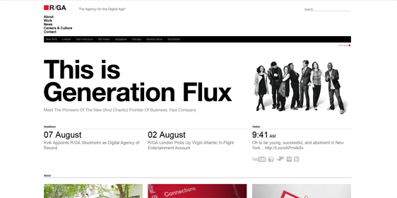 50 thiết kế web với màu sắc đen, trắng và xám