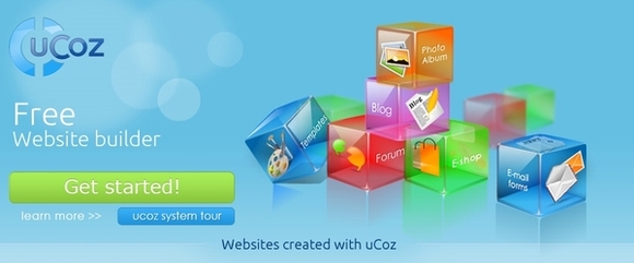 Ucoz - free website builder