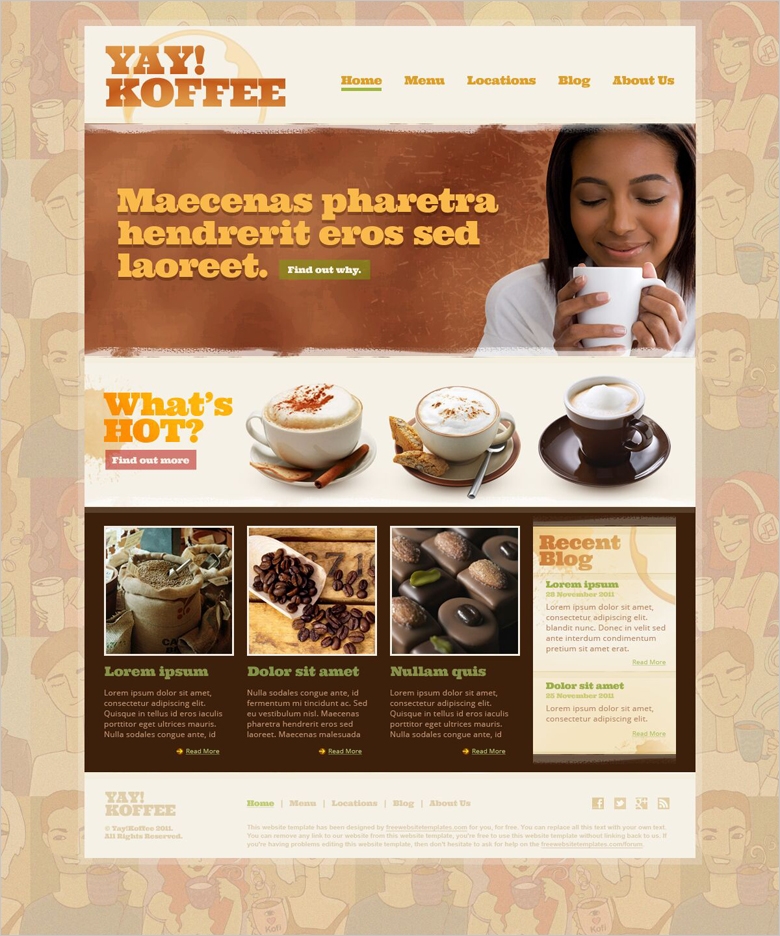 15 best free cafe website templates