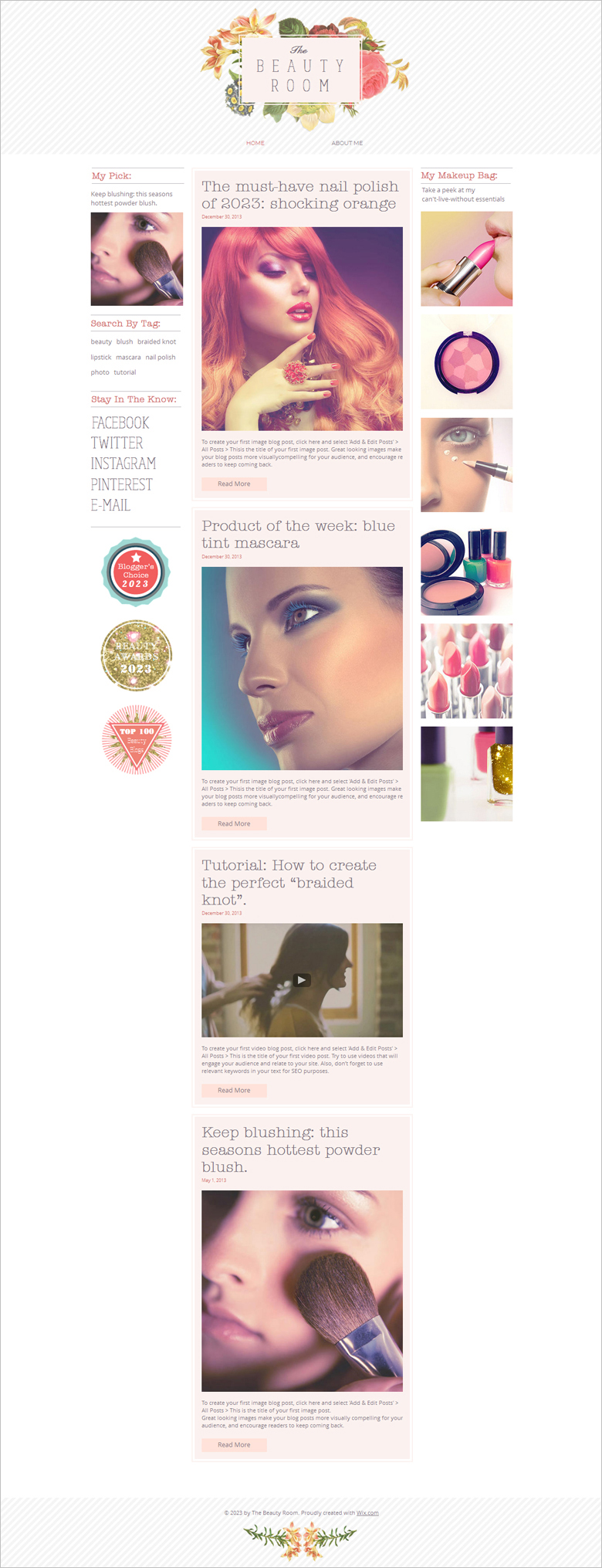 30 best free beauty website templates