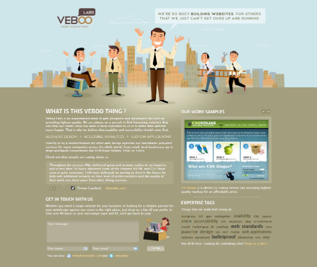 12 Thiết kế web sáng tạo và sử dụng hình ảnh Vector