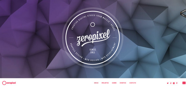 Thiết kế web với phong cách Polygonal