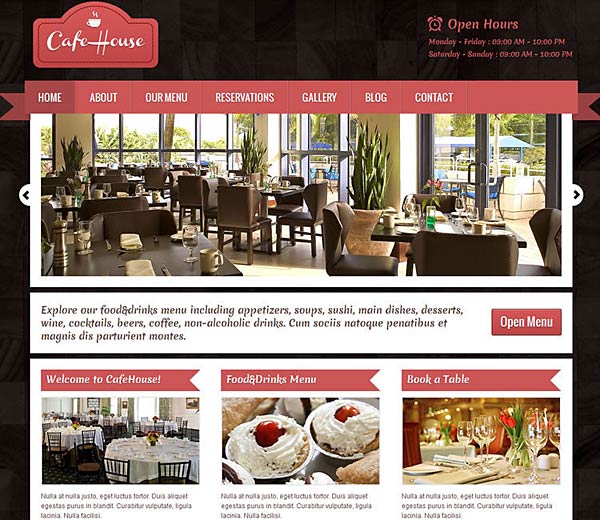 CafeHouse WordPress Theme