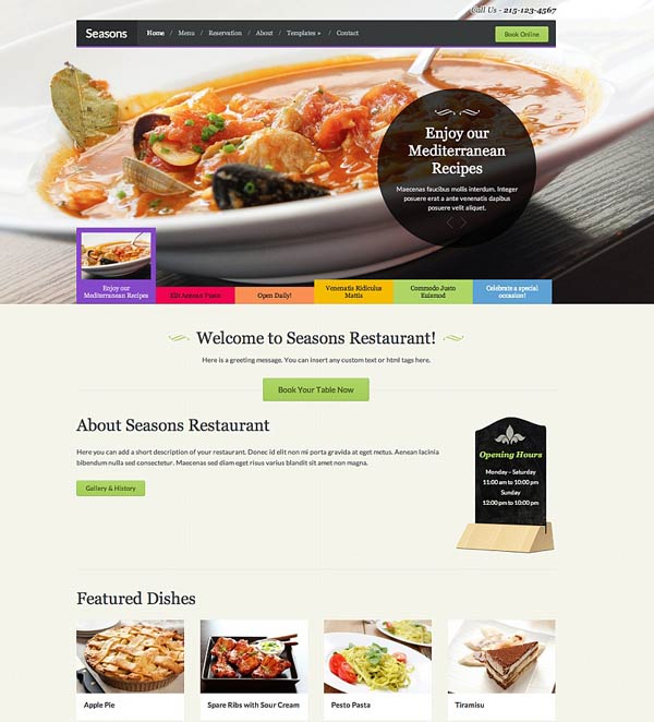 Seasons WordPress Theme