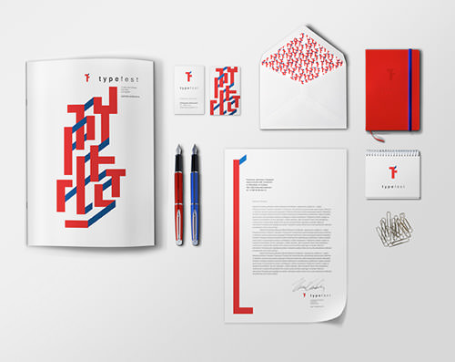 bộ nhận diện thương hiệu Typefest