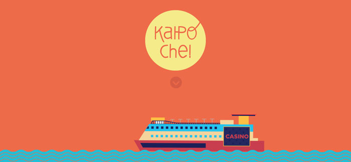 kaipoche.co scroll based site design