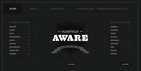 Ấn tượng với 10 thiết kế website đen trắng