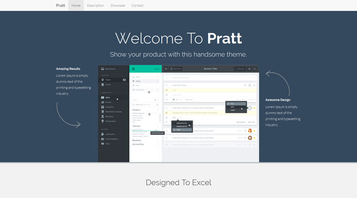 Pratt Free Bootstrap 3 Template