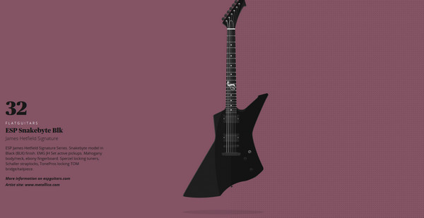 flat guitars thiet ke flat illustration website