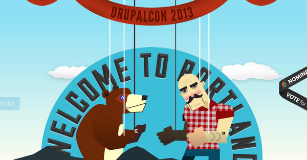 drupalcon portland thiet ke web single page