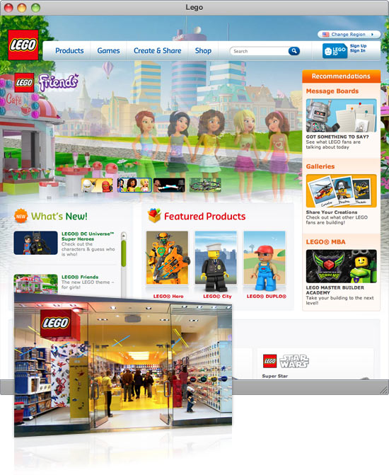 lego brand experience thiet ke web ban hang