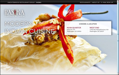 rasika asian restaurant website designs thumb thiet ke web nha hang