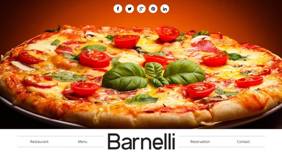 barnell restaurant html5 responsive template thiet ke web nha hang