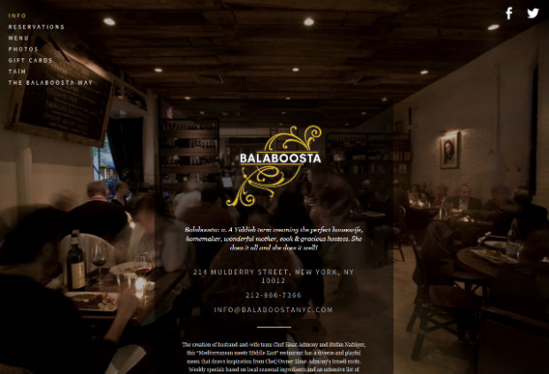 restaurants balaboosta thiet ke web nha hang