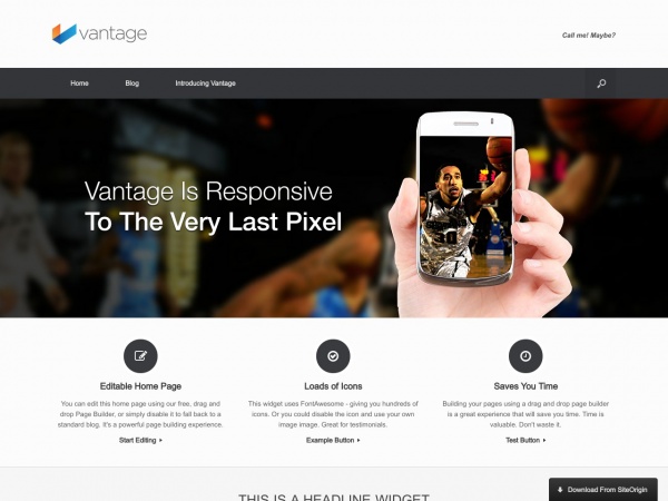 vantage free wordpress woocommerce theme thiet ke web