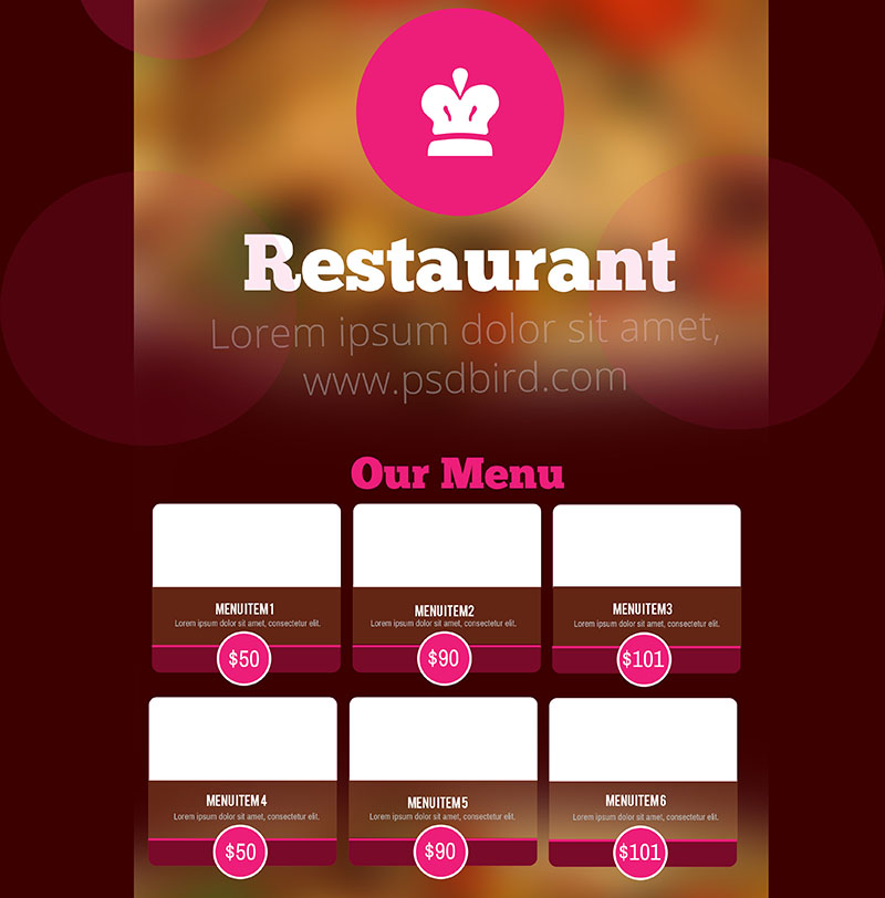 Tải miễn phí] Mẫu menu nhà hàng cực đẹp