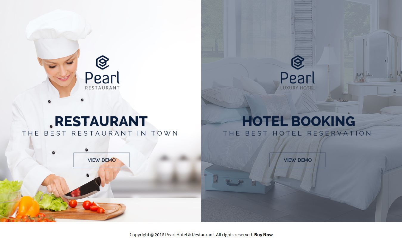 Tìm hiểu mẫu thiết kế website khách sạn HTML Pearl