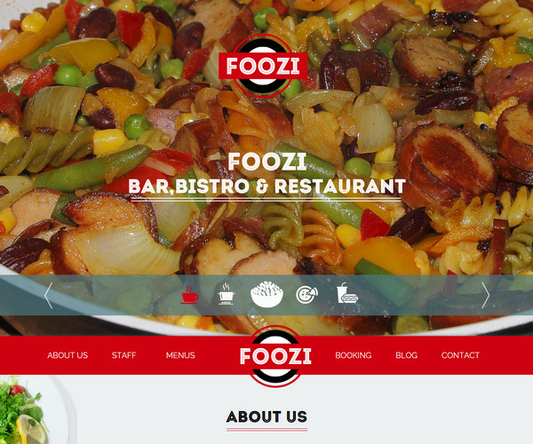 Giao diện web khách sạn Foozi