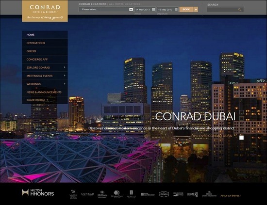 Trang web khách sạn conrad-hotels-and-resorts