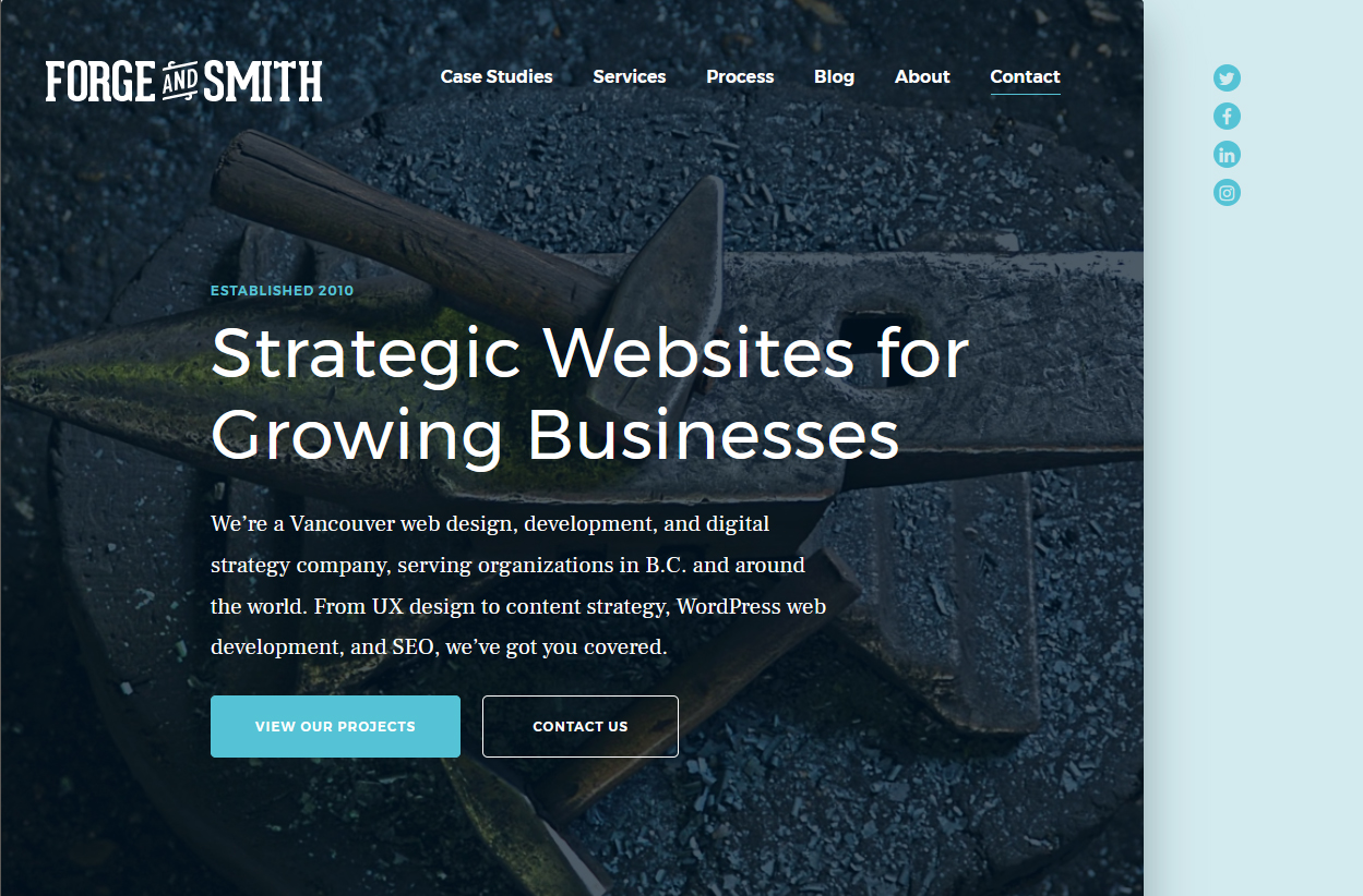 Công ty thiết kế web Forge And Smith