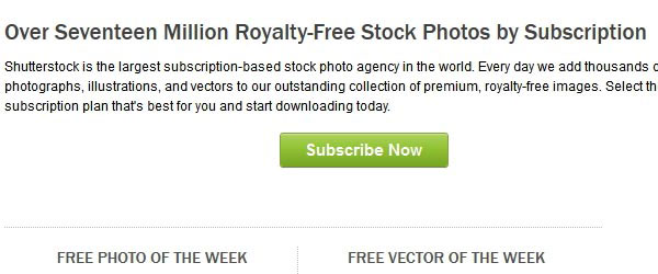 shutterstock.com Call to action button