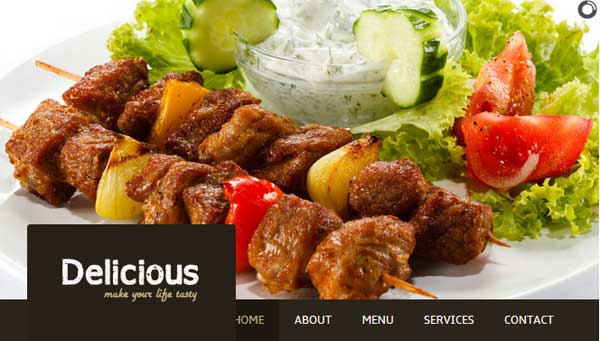 Giao diện web nhà hàng Delicious